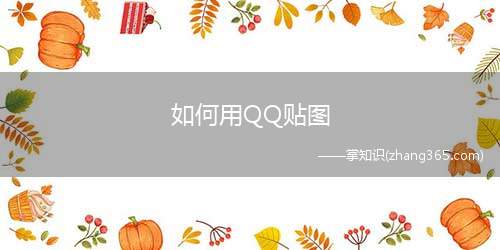 如何用QQ贴图(QQ如何贴图)