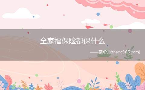 全家福保险都保什么(中国人寿全家福保险对每一位被保险人的保障内容都是相同的)