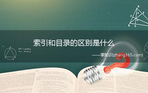 索引和目录的区别是什么(索引是将文献中具有检索意义的事项)