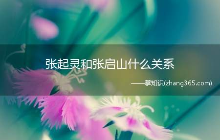 张起灵和张启山什么关系(盗墓笔记张起灵和张启山什么关系)