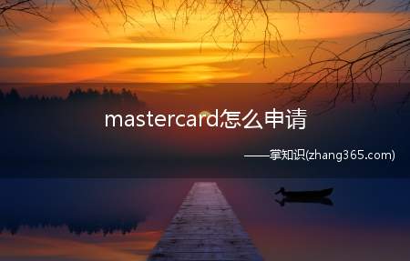 mastercard怎么申请(万事达信用卡怎么办理)