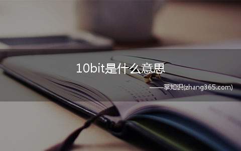 10bit是什么意思(10bit即10比特,10个二进制位)