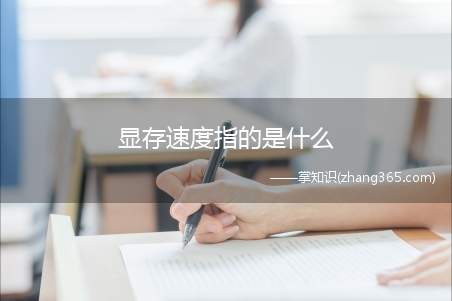 显存速度指的是什么(显存的速度一般以ns为单位)