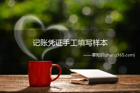 记账凭证手工填写样本(会计做账的一般步骤)