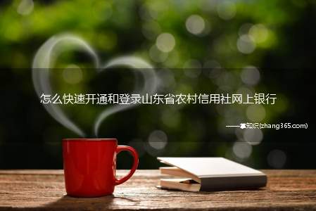怎么快速开通和登录山东省农村信用社网上银行