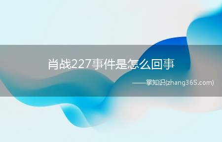 肖战227事件是怎么回事(肖战227事件指的是由于肖战粉丝不满cp粉的同人创作)