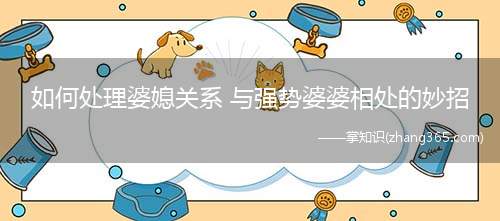 如何处理婆媳关系 与强势婆婆相处的妙招