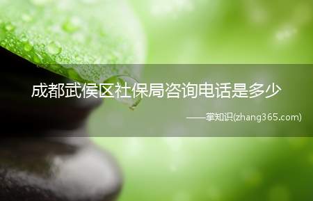 成都武侯区社保局咨询电话是多少(武侯区社保局电话、电话)