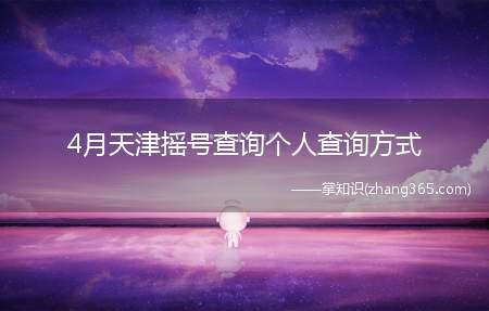 4月天津摇号查询个人查询方式(天津小客车摇号结果有2种方式可以查询)