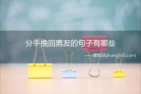 分手挽回男友的句子有哪些(分手后想挽回男友)
