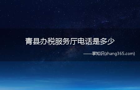 青县办税服务厅电话是多少(青县政务服务中心办税服务窗口)