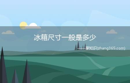 冰箱尺寸一般是多少(迷你型冰箱尺寸一般为多少)