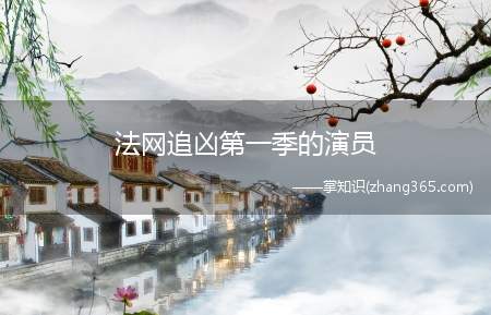 法网追凶第一季的演员(《法网追凶第一季》原名是《我是警察》)
