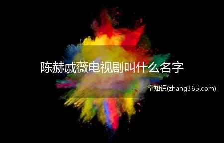 陈赫戚薇电视剧叫什么名字(《爱情回来了》中陈赫饰演的高见是代号“点心男”)