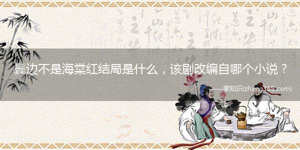 鬓边不是海棠红结局是什么,该剧改编自哪个小说?