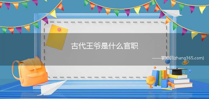 古代王爷是什么官职(古代王爷相当于现在什么官)