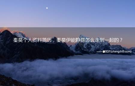 秦昊个人资料简历,秦昊伊能静是怎么走到一起的?