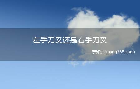 左手刀叉还是右手刀叉(西餐注意事项)