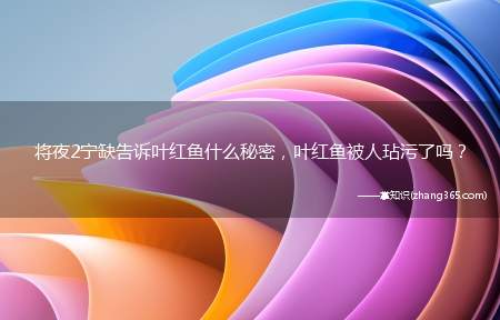 将夜2宁缺告诉叶红鱼什么秘密,叶红鱼被人玷污了吗?
