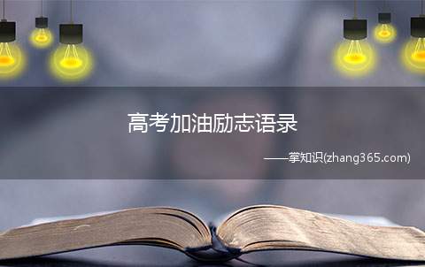 高考加油励志语录(高考加油励志语短句)