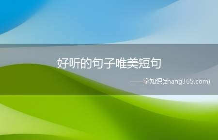好听的句子唯美短句(优美的句子短句)