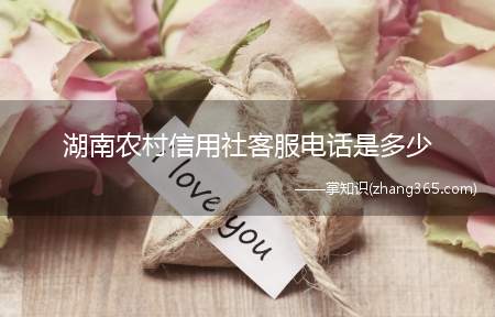 湖南农村信用社客服电话是多少(湖南农村信用社客服电话:0731)