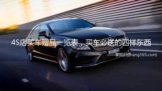 4S店买车赠品一览表，买车必送的四样东西(4S店买车必送的四样东西)
