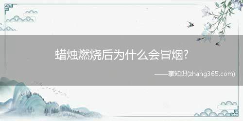 蜡烛燃烧后为什么会冒烟?