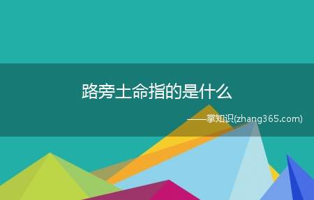 路旁土命指的是什么