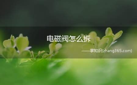 电磁阀怎么拆(全自动洗衣机进水电磁阀的拆卸方法)