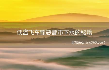 侠盗飞车罪恶都市下水的秘籍(侠盗飞车罪恶都市中车子如何下水)