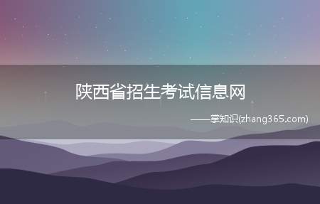 陕西省招生考试信息网