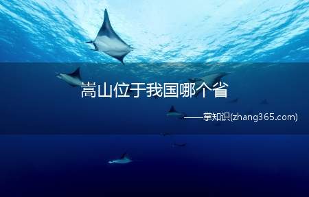 嵩山位于我国哪个省(嵩山属于哪个省)