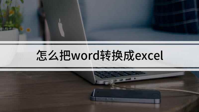 怎么把word转换成excel(Windows10家庭中文版)