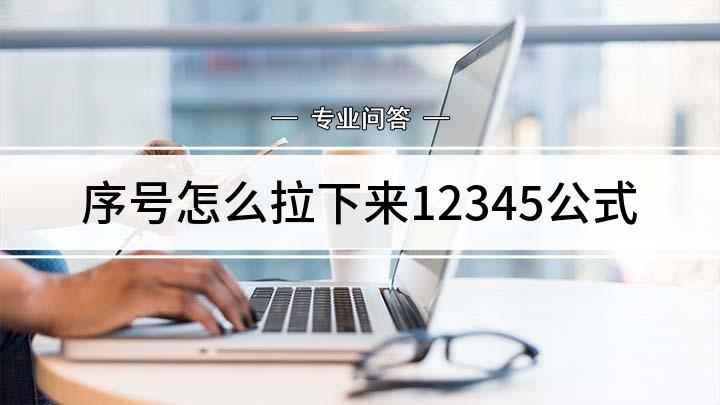 序号怎么拉下来12345公式(Excel序号拉下来的办法)