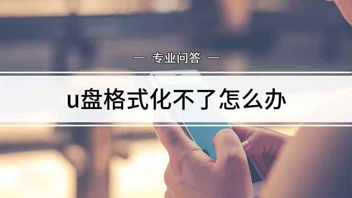 u盘格式化不了怎么办(U盘无法格式化的解决办法)