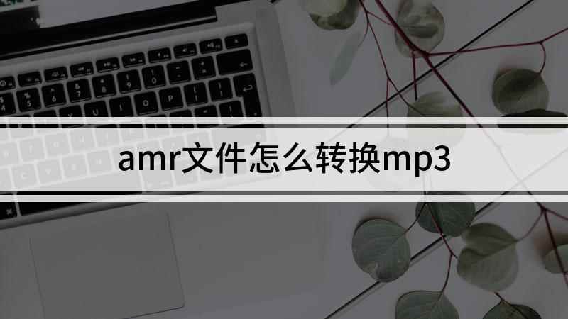 amr文件怎么转换mp3(组装台式机,适用系统:windows7)