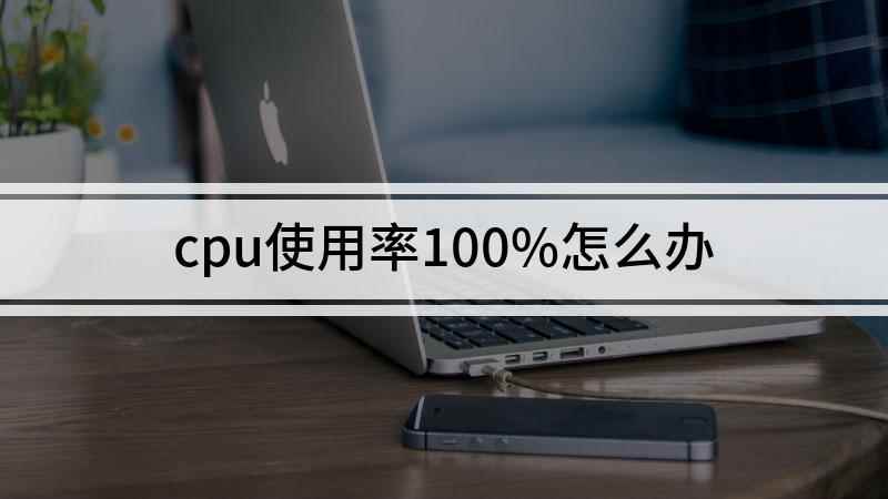 cpu使用率100%怎么办(电脑CPU使用率怎么操作)