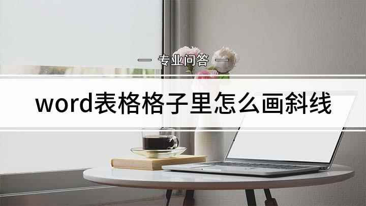 word表格格子里怎么画斜线(Word文档怎么绘制斜线)