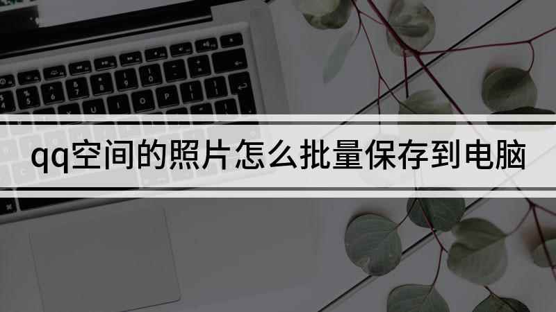 qq空间的照片怎么批量保存到电脑(群聊天窗口后,点击【相册】,然后选择)