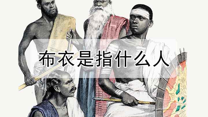 布衣是指什么人(“布衣”指平民百姓的最普通的廉价衣服)