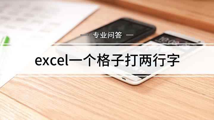 excel一个格子打两行字(excel一个格子里面打两排字的方法)