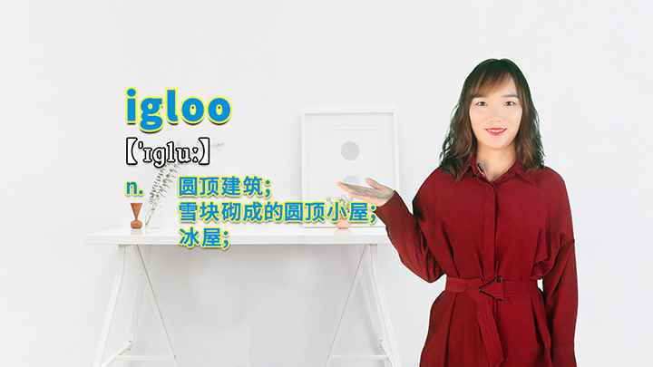 igloo的讲解(igloo是一个名词,表示圆顶建筑、雪块砌成的圆顶小屋、冰屋)