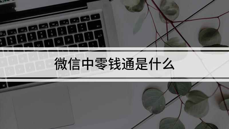 微信中零钱通是什么(微信上线零钱通功能应用)