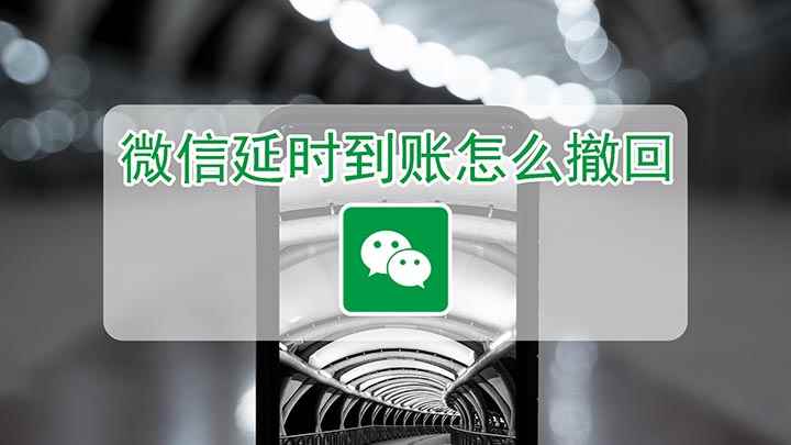 微信延时到账怎么撤回