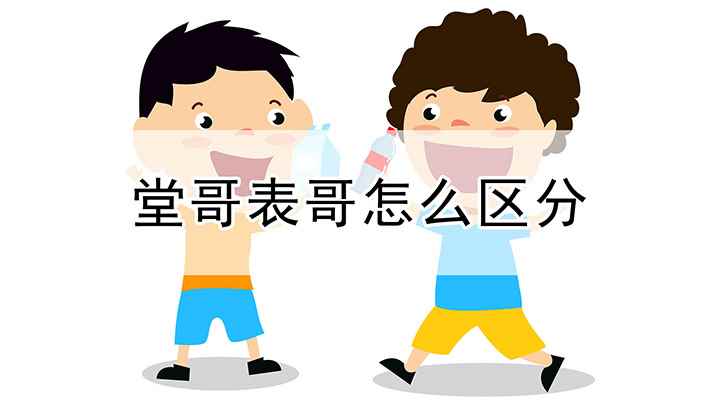 堂哥表哥怎么区分(堂哥表哥怎么区分 父亲的兄弟所生的比你大的男孩)