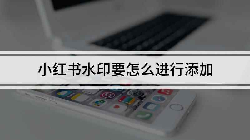 小红书水印要怎么进行添加(本视频演示机型:IPhone11,适用系统:IOS14.0.)
