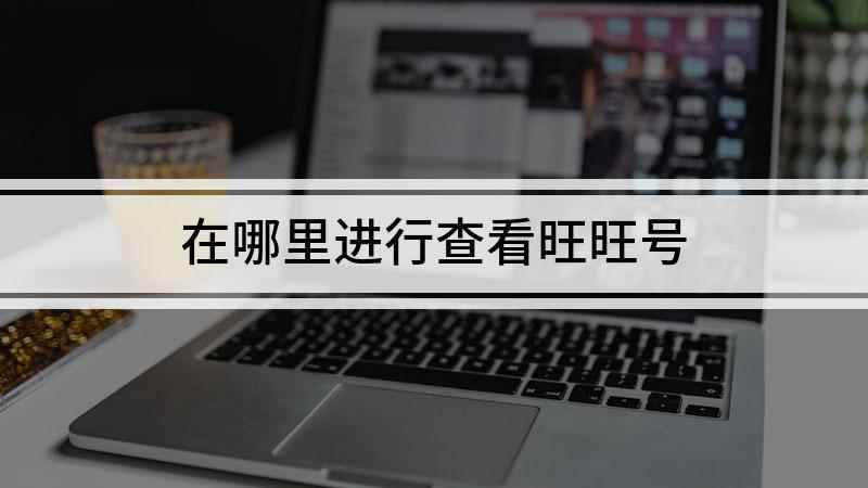 在哪里进行查看旺旺号(手机淘宝旺旺号怎么看)