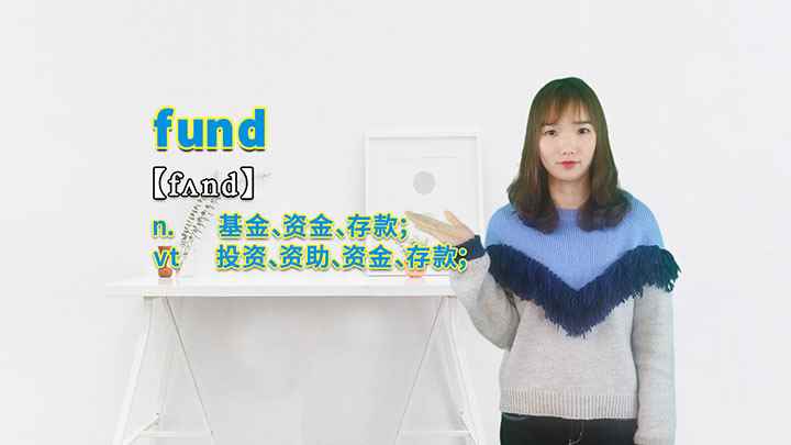 fund的讲解(fund这个单词你学会了吗)