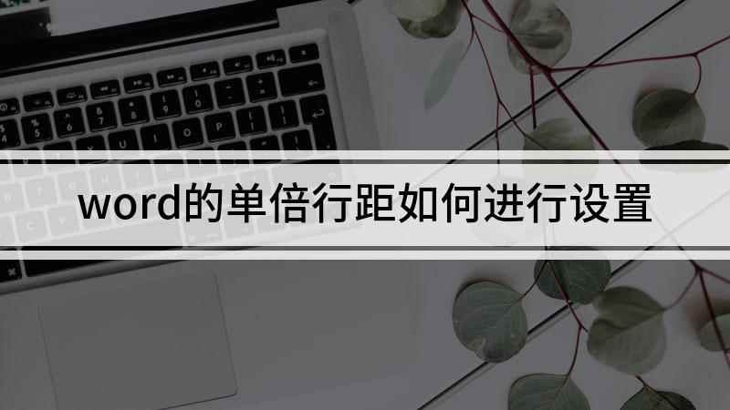 word的单倍行距如何进行设置(word怎么设置单倍行距,你学会了吗)
